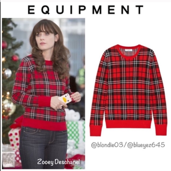 Equipment | Sweaters | Equipment Shane Red Tartan Plaid Sweater S | Poshmark